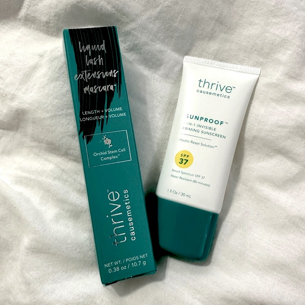 Thrive Causemetics Mascara and SPF